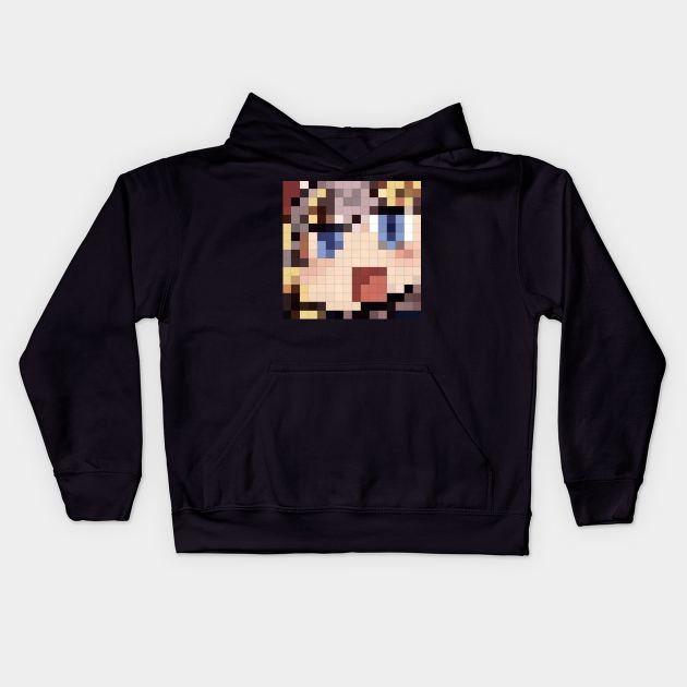 Jeanne pixel Kids Hoodie by Fotocynthese art